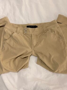 Calvin Klein Beige Straight Capri Leg Pants Size 6 Minimalist Workwear